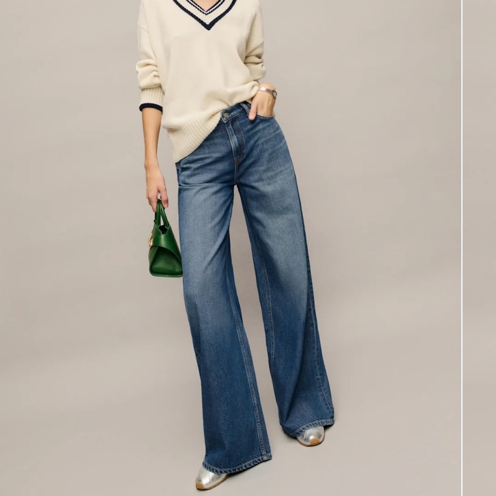 Reformation Rui Lived-in Wide Leg Baggy Jeans